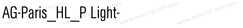 AG-Paris_HL_P Light字体转换